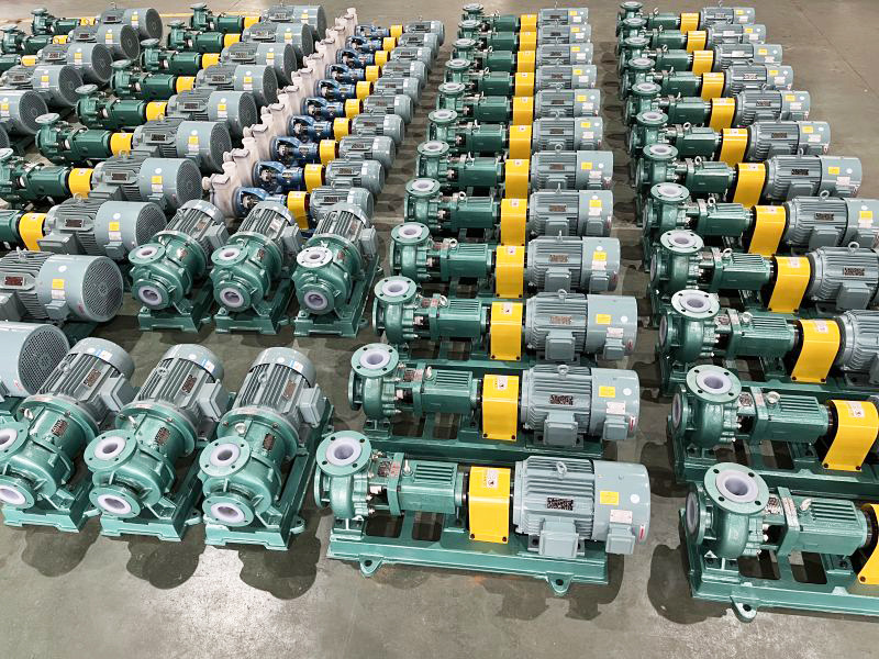 ihf fluorine-lined centrifugal pump zhengzhou project