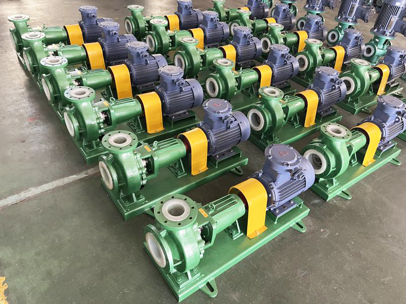 ihf fluorine-lined centrifugal pump hubei project