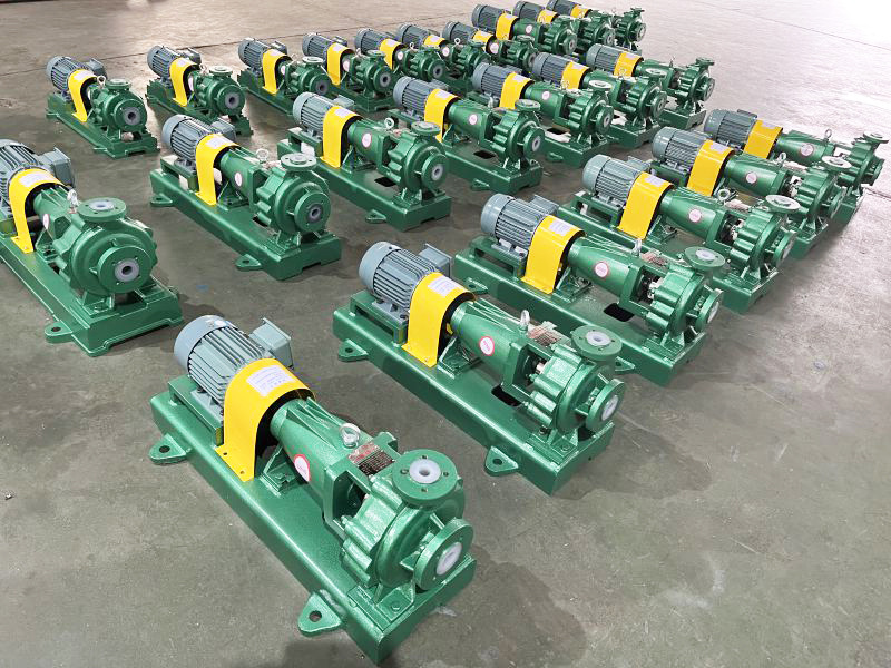 ihf fluorine-lined centrifugal pump ningxia project